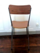 Paire de chaises Formica pieds compas 1970