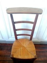 Chaise prie dieu en bois début XXème siècle