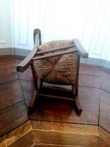 Chaise prie dieu en bois début XXème siècle