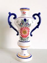 Soliflore en faïence Henriot Quimper 