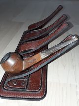 ADNET porte pipes en cuir