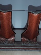 ADNET porte pipes en cuir