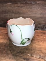 Jardinière Faïence Déco Florale Vintage