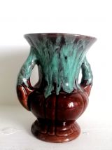 Vase céramique émaillée ADP, style Vallauris 
