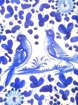 Plat aux oiseaux en faïence de Deruta, Italie