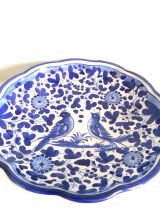 Plat aux oiseaux en faïence de Deruta, Italie