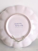 Plat aux oiseaux en faïence de Deruta, Italie