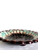 Coupe à godrons en céramique style Vallauris 