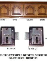 Serrure de meuble à cylindre 5 paillettes - VACHETTE 4464