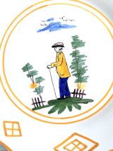 Assiette en faïence de Nevers 