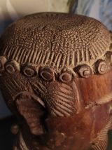 Sculpture de buste bois de fer