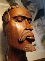 Sculpture de buste bois de fer