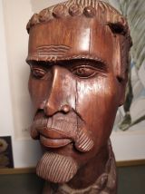 Sculpture de buste bois de fer