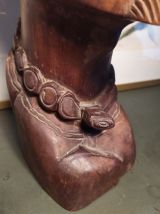 Sculpture de buste bois de fer