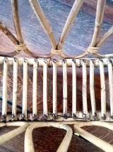 Porte-revues en rotin, années 1960 