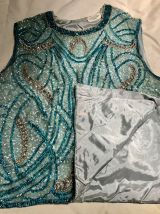 Corsage entièrement brodé et pailleté main