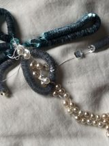 Corsage entièrement brodé et pailleté main