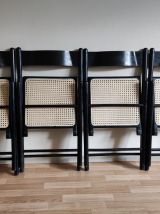 chaises pliantes avec cannage