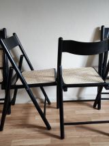 chaises pliantes avec cannage