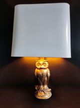 lampe hibou en laiton