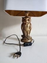 lampe hibou en laiton