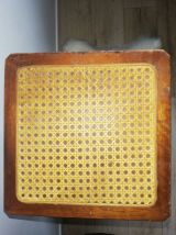 Etagère sellette cannage rotin