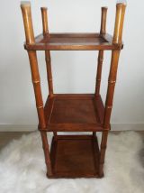 Etagère sellette cannage rotin