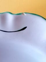  Assiette Moustiers 18ème Ferrat oeillet 