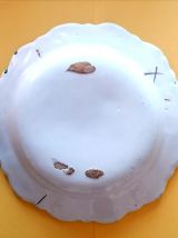  Assiette Moustiers 18ème Ferrat oeillet 