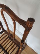 Chaise en osier / rotin vintage