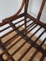 Chaise en osier / rotin vintage