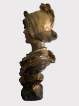 Buste en Terre cuite signé Nelson