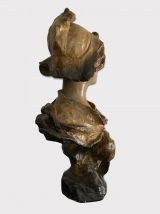 Buste en Terre cuite signé Nelson