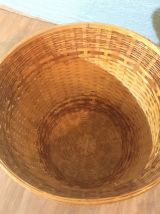 Corbeille en rotin vintage