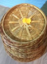 Corbeille en rotin vintage