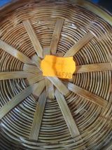Corbeille en rotin vintage