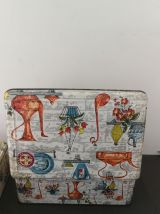 Duo de boîtes en métal Vintage 