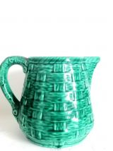 Digoin Sarreguemines, pichet en barbotine 1960 