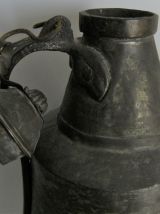 Breau à eau cuivre étamé artisanal 1960 vintage pot verseur 