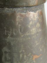 Breau à eau cuivre étamé artisanal 1960 vintage pot verseur 