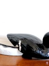 Terrine en porcelaine en forme de canard 