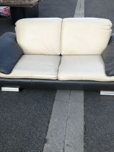2 canapé cuir pleine fleur , excellent etat, valeur 5000€ 