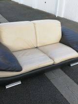 2 canapé cuir pleine fleur , excellent etat, valeur 5000€ 