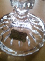 Bonbonnière Drageoir sur piédouche en Cristal taillé 