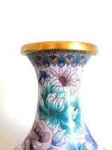 Vase émaux cloisonnés , Chine vers 1900 