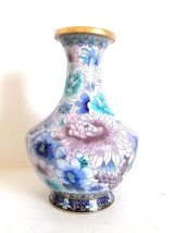 Vase émaux cloisonnés , Chine vers 1900 