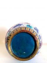 Vase émaux cloisonnés , Chine vers 1900 
