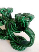 Bougeoir barbotine style Vallauris, 1950 