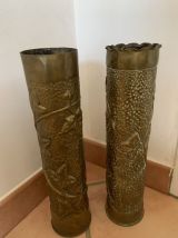 Obus sculptés de 14-18 le lot 