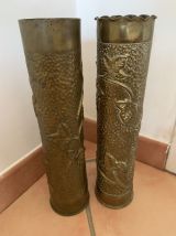 Obus sculptés de 14-18 le lot 